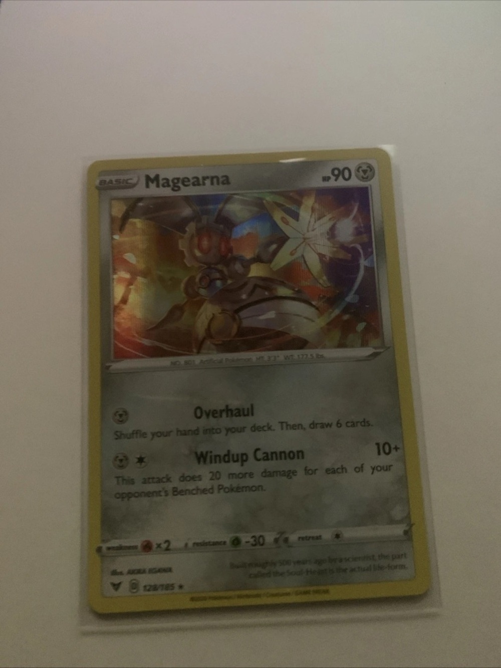 Pokemon Magearna Holofoil Trading Card - Yellow, Silver